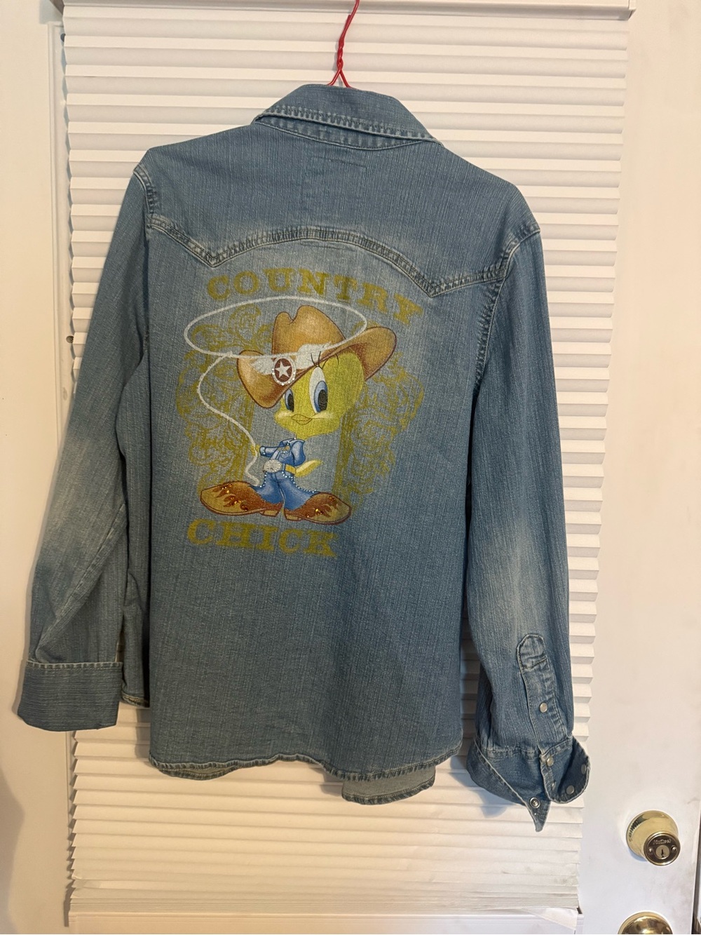 Country Road Light Blue Denim 'Country Chick' Graphic Shirt